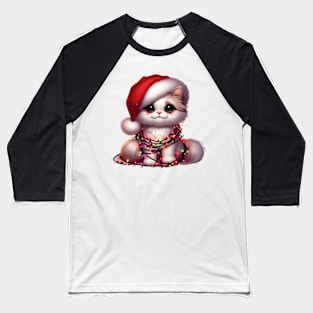 Christmas Ragdoll Cat Baseball T-Shirt